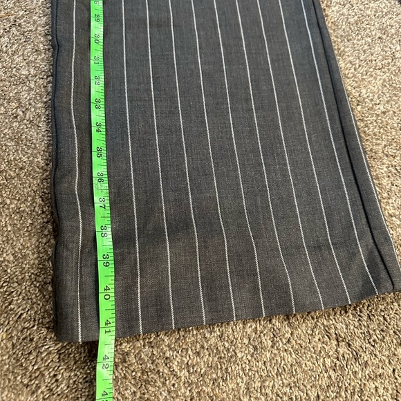 Abercrombie & Fitch Gray Pinstripe Trousers - Picture 7 of 11